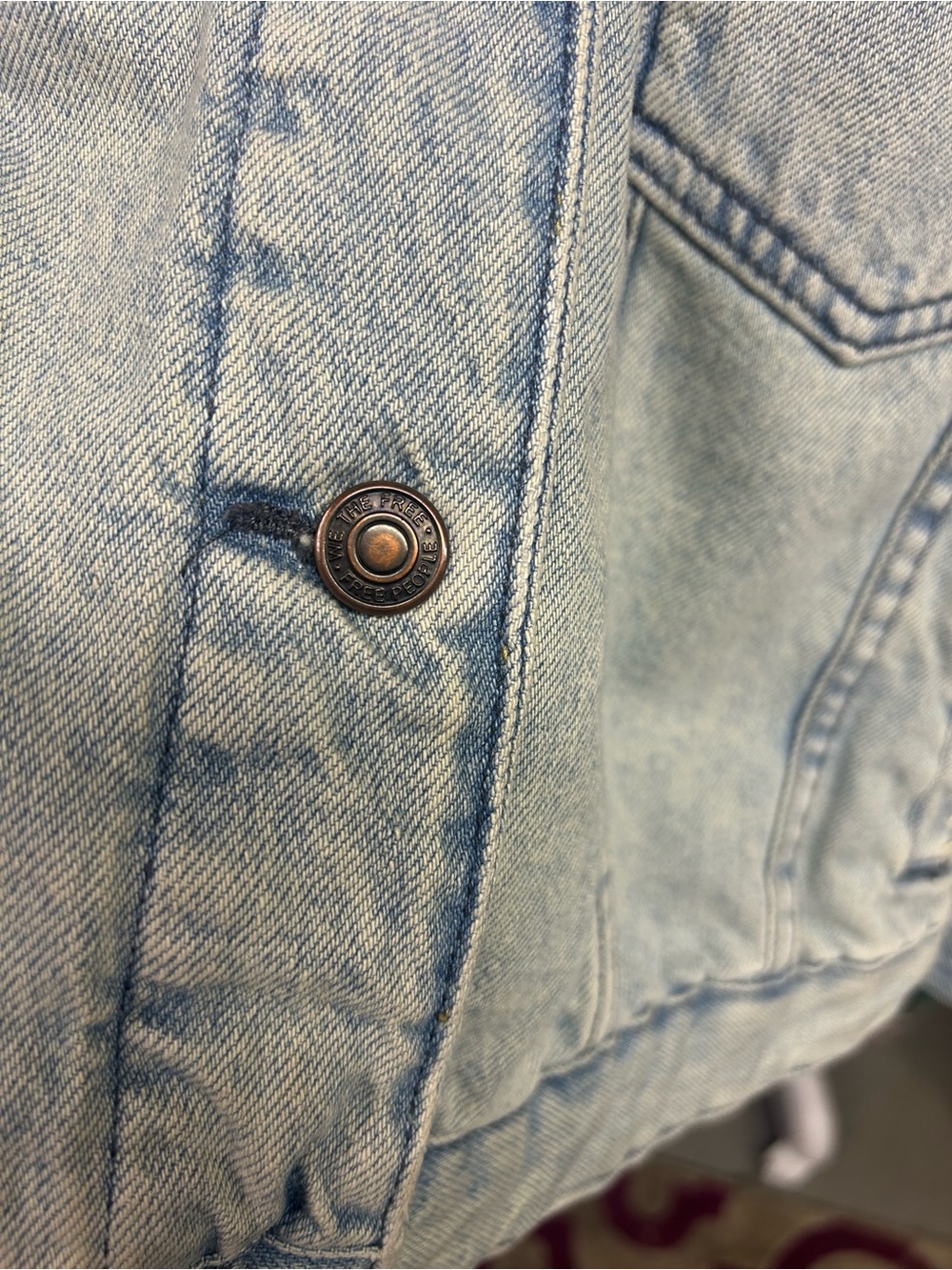 NWOT Free People x Tricia Fix Denim Reworked Jacket S - Picture 7 of 10